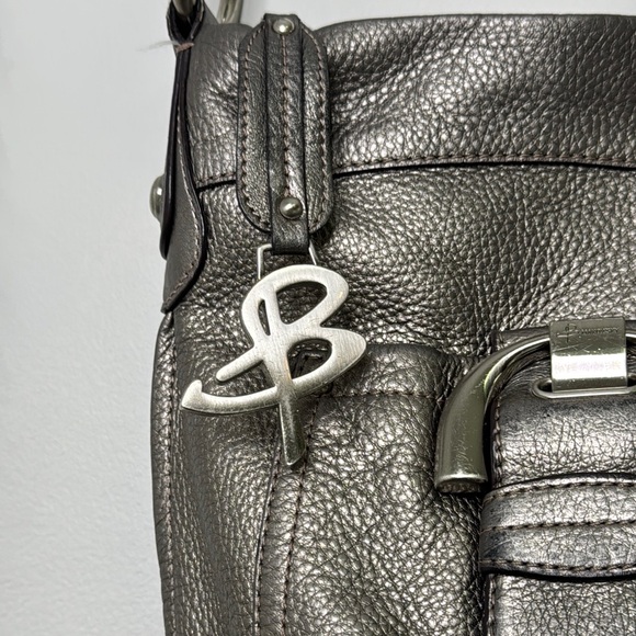 B. Makowsky Silver Crossbody Bag with Adjustable Strap - Picture 7 of 16